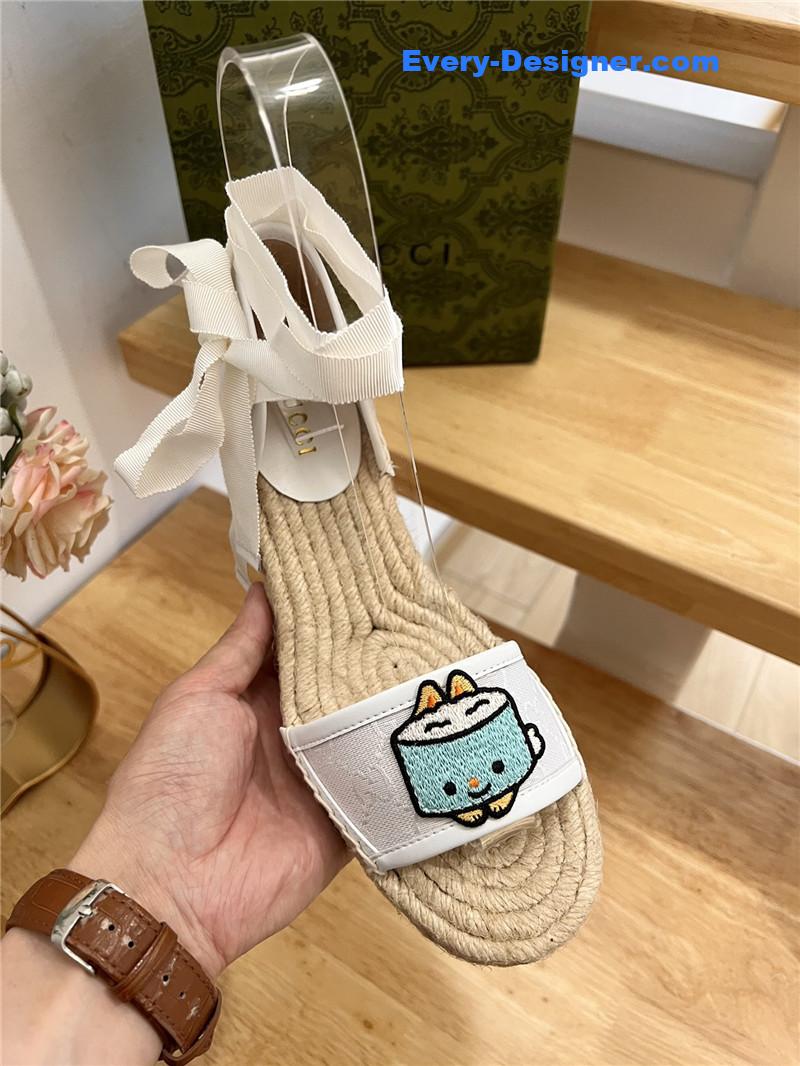 Gvc*1 espadrille wedge platform shoes