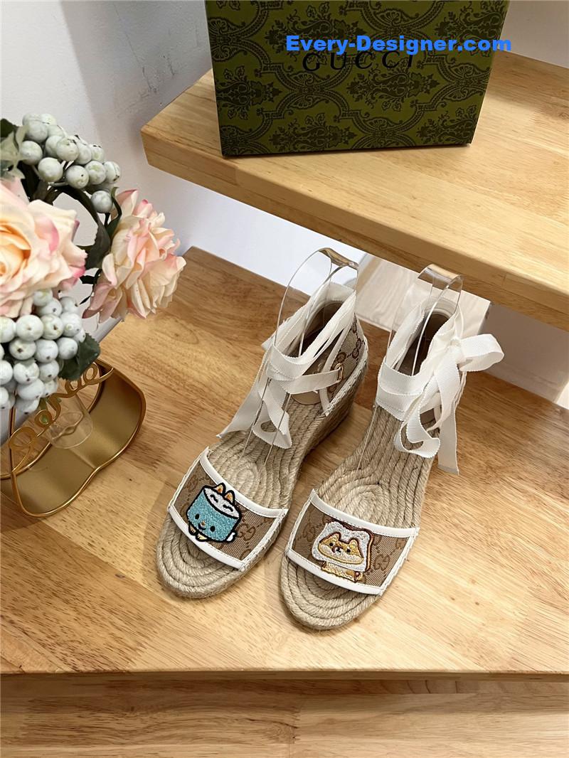 Gvc*1 espadrille wedge platform shoes