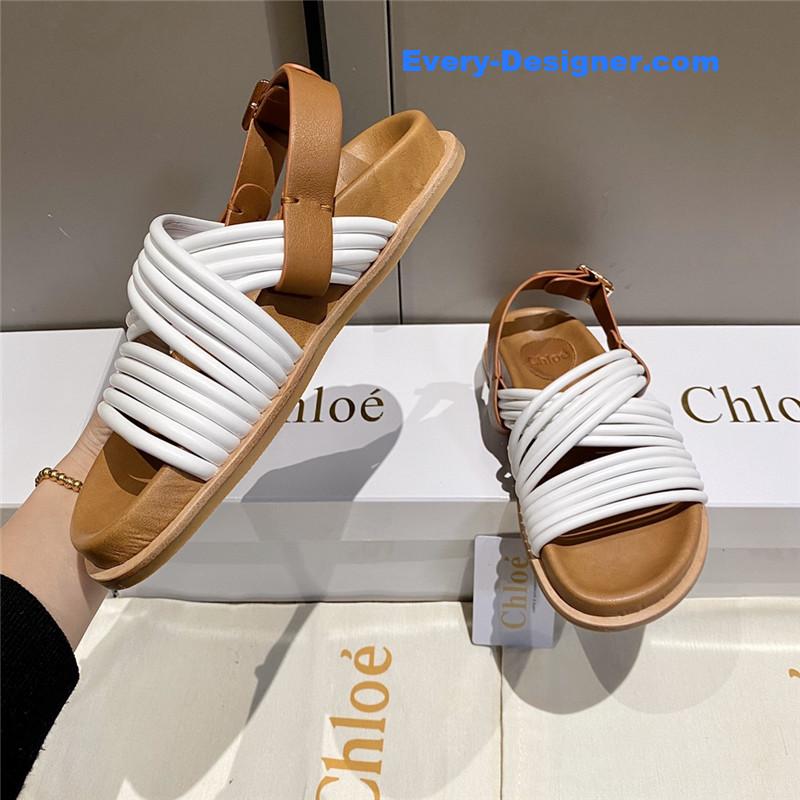 Chloe Cross Strap Roman Sandals