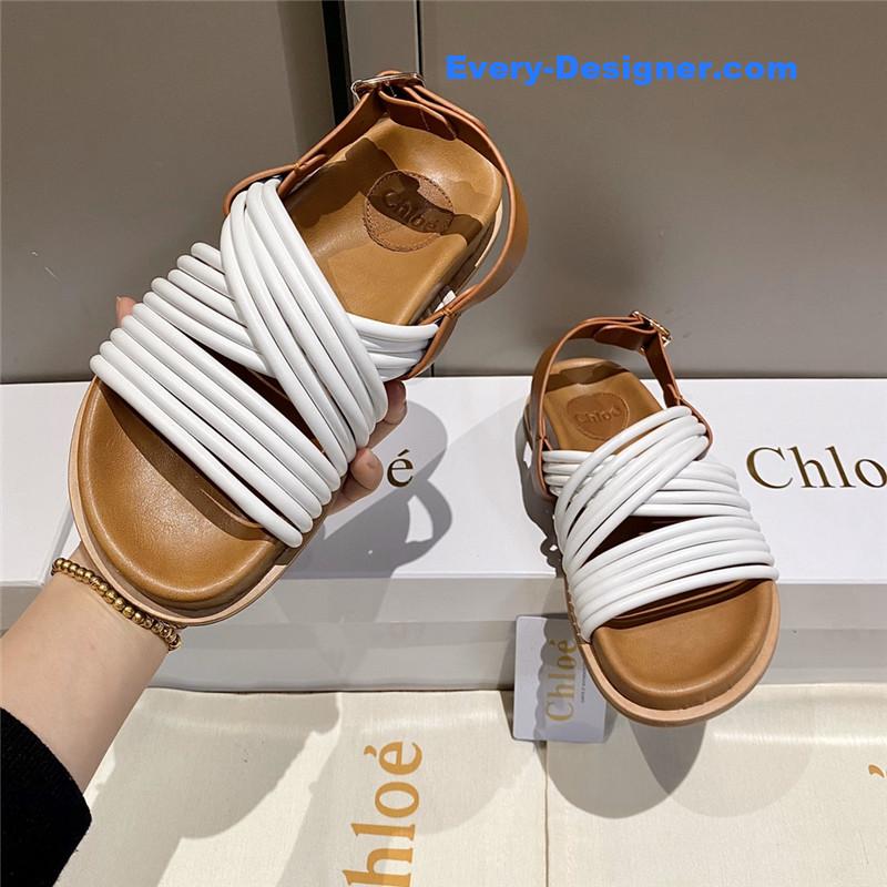 Chloe Cross Strap Roman Sandals
