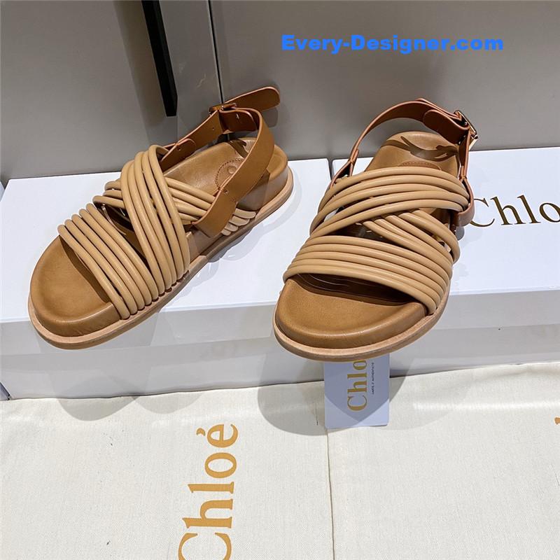 Chloe Cross Strap Roman Sandals