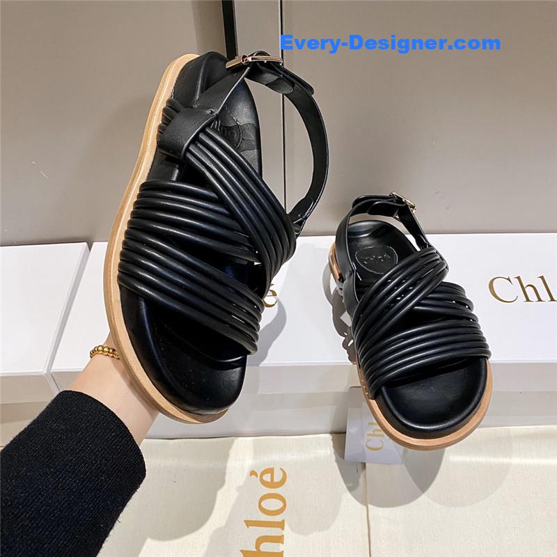 Chloe Cross Strap Roman Sandals