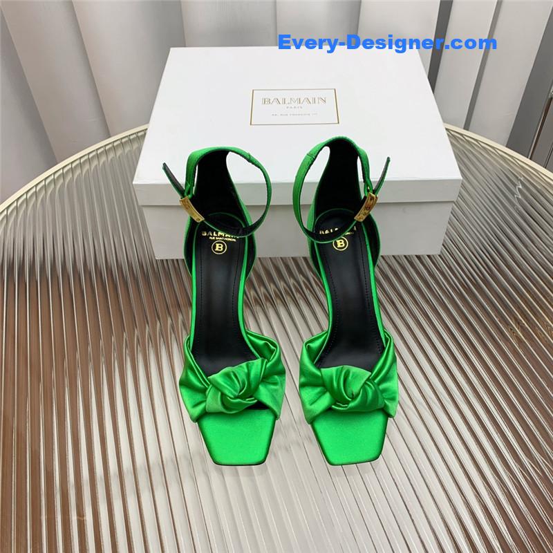 Balmain runway silk heeled sandals