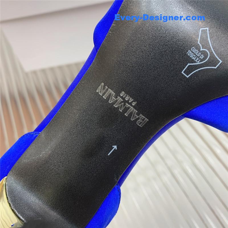 Balmain runway silk heeled sandals