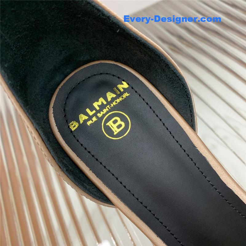 Balmain runway silk heeled sandals