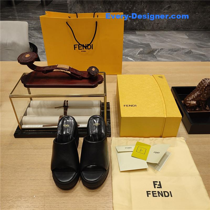 F**di wedge platform sandals