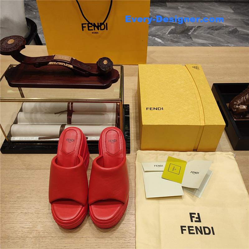 F**di wedge platform sandals