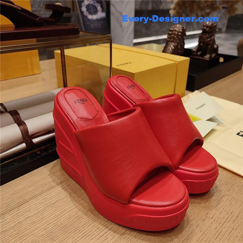F**di wedge platform sandals