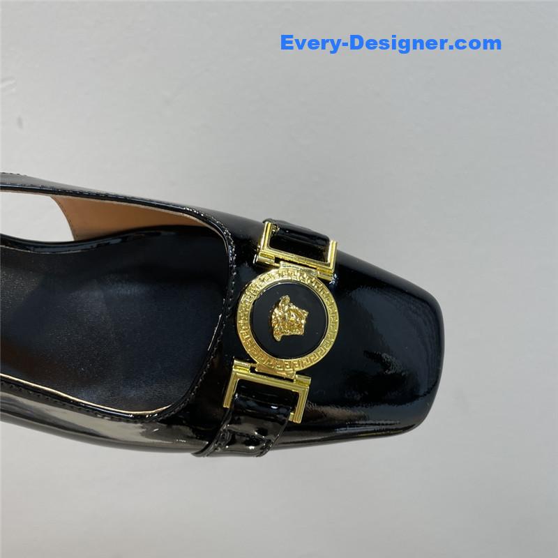 Versace Block Heel Sandals