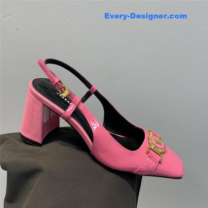 Versace Block Heel Sandals