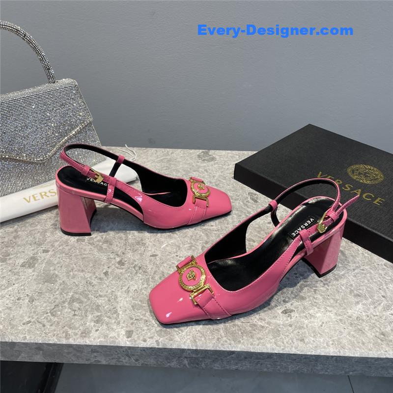 Versace Block Heel Sandals