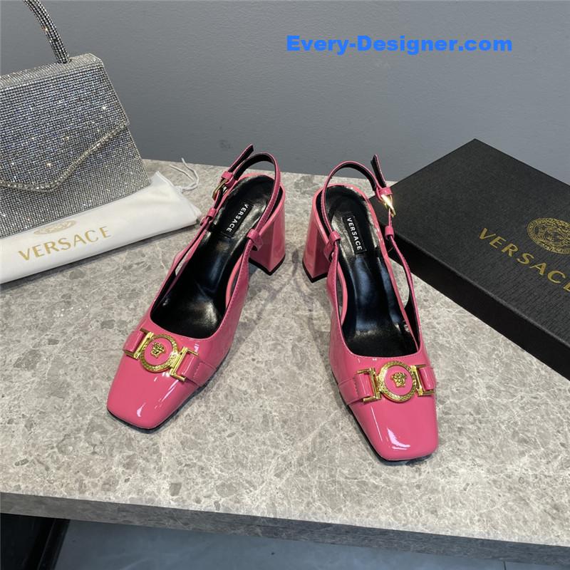 Versace Block Heel Sandals