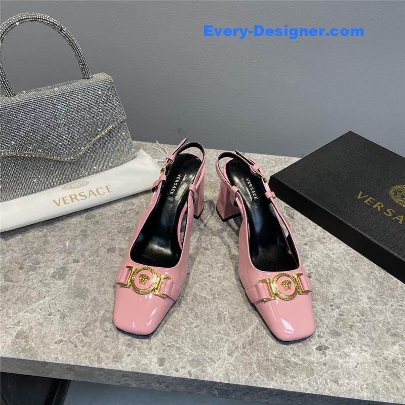 Versace Block Heel Sandals