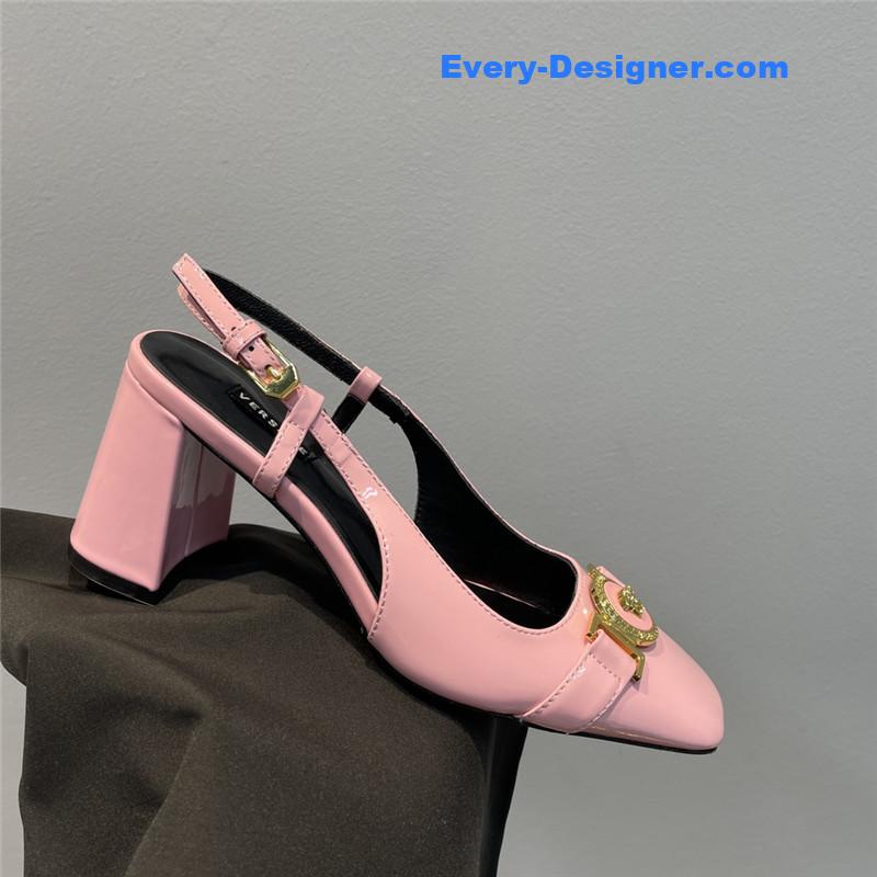 Versace Block Heel Sandals