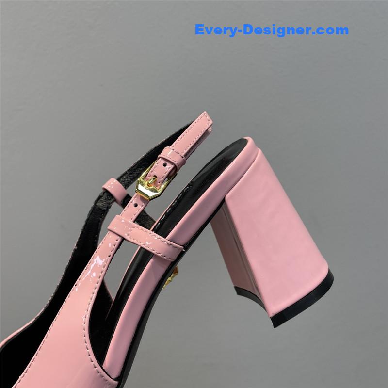 Versace Block Heel Sandals