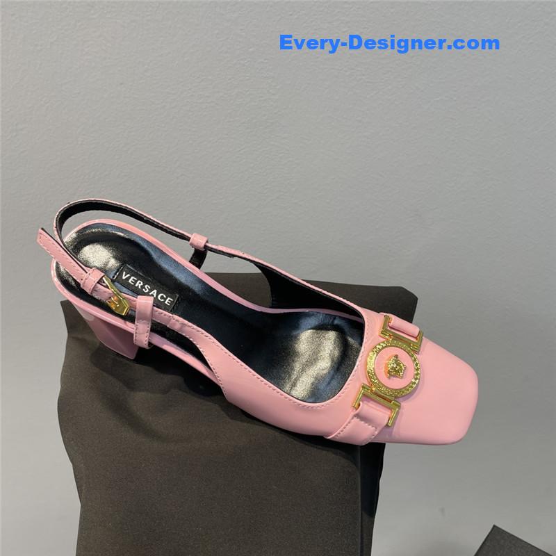 Versace Block Heel Sandals