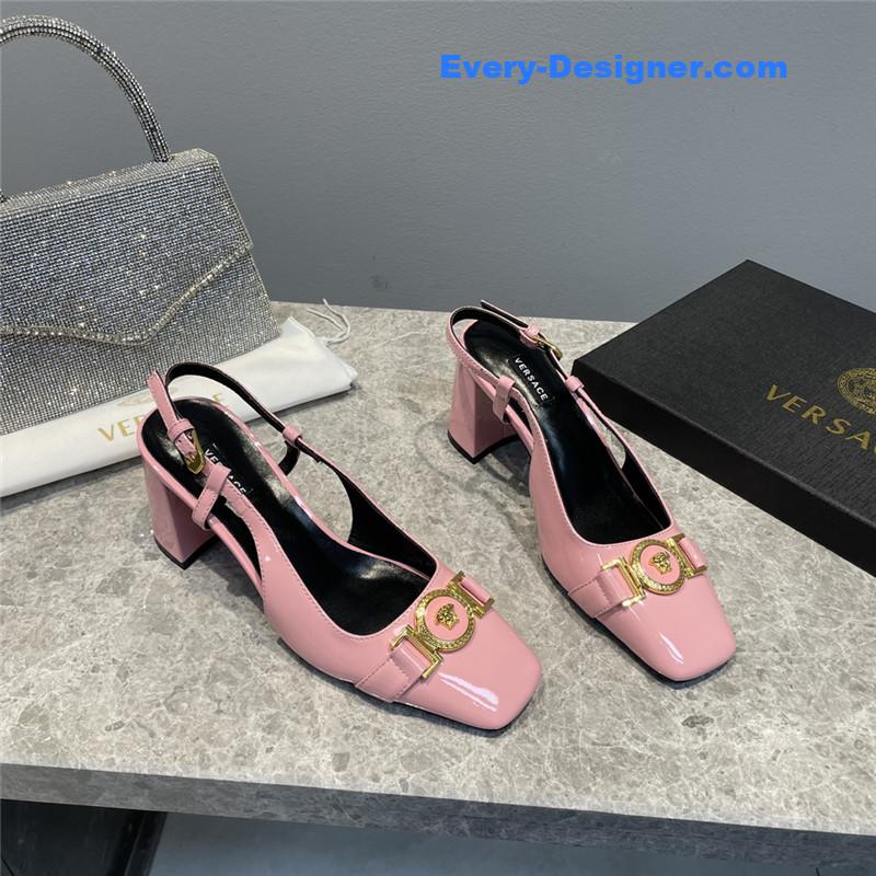 Versace Block Heel Sandals