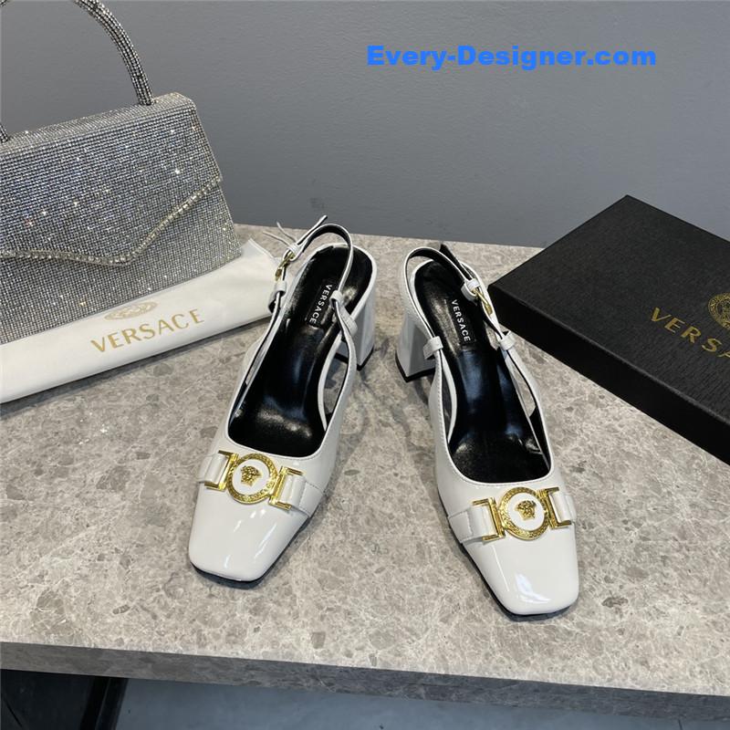 Versace Block Heel Sandals