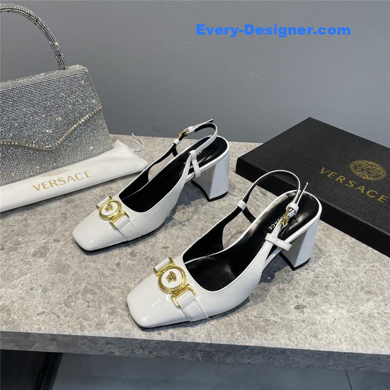 Versace Block Heel Sandals