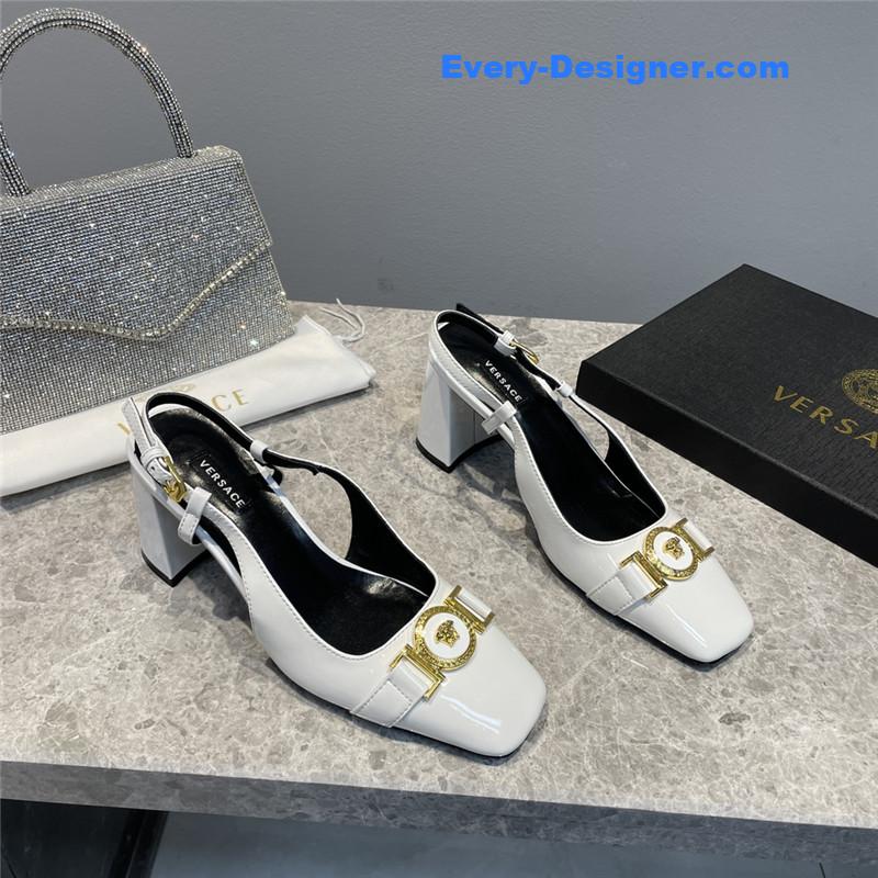 Versace Block Heel Sandals