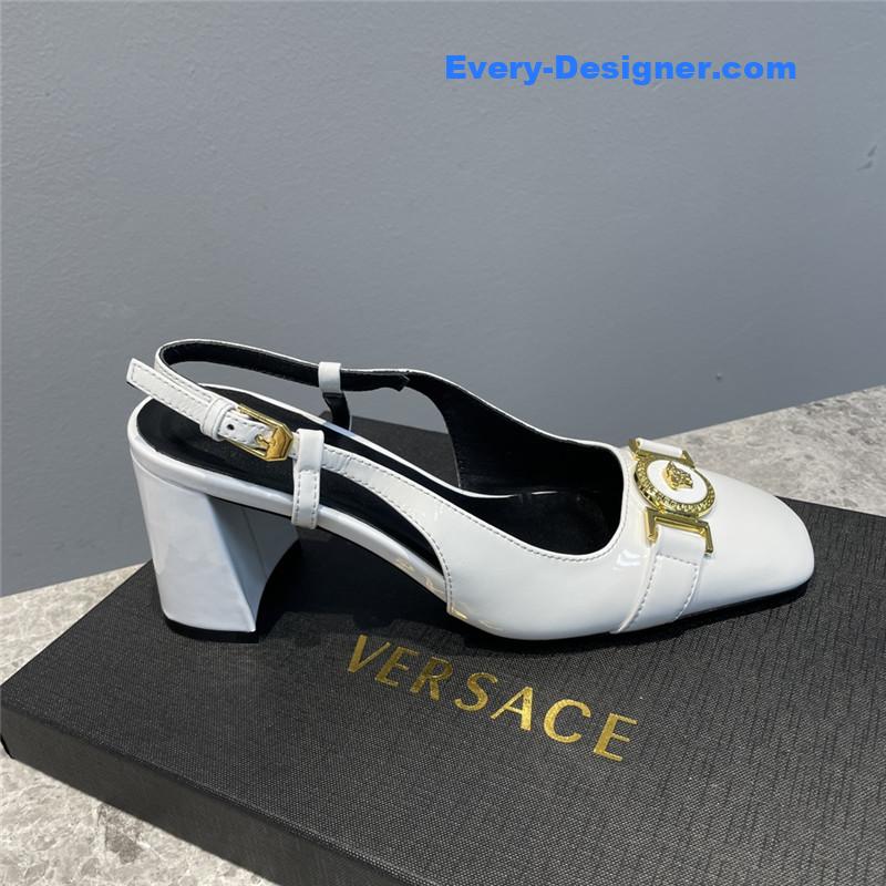 Versace Block Heel Sandals