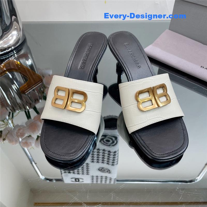 Ba1en*iaga double b buckle stiletto sandals