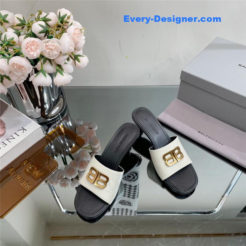 Ba1en*iaga double b buckle stiletto sandals