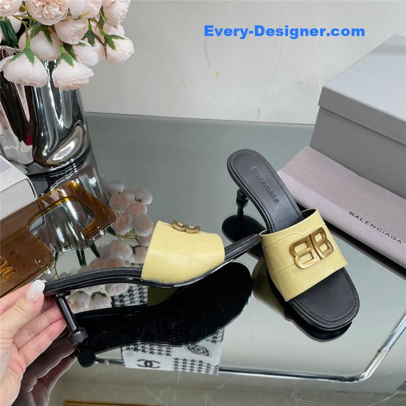 Ba1en*iaga double b buckle stiletto sandals