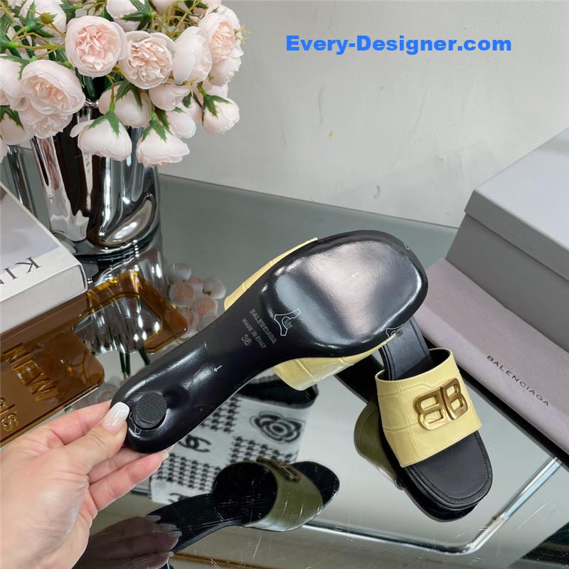 Ba1en*iaga double b buckle stiletto sandals