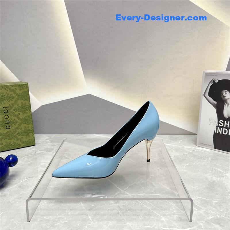 Gvc*1 pointed toe metal high-heeled shoes