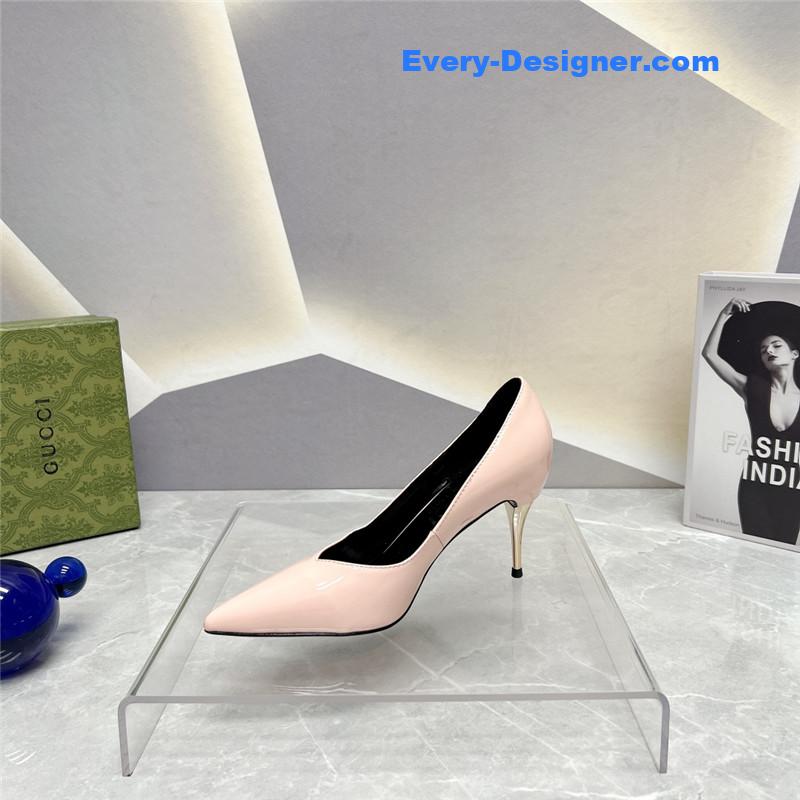 Gvc*1 pointed toe metal high-heeled shoes