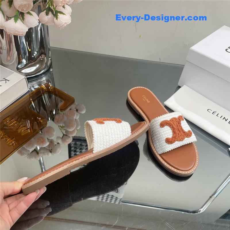 Ce1i*e new arc de triomphe retro roman slippers