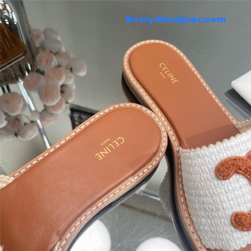 Ce1i*e new arc de triomphe retro roman slippers