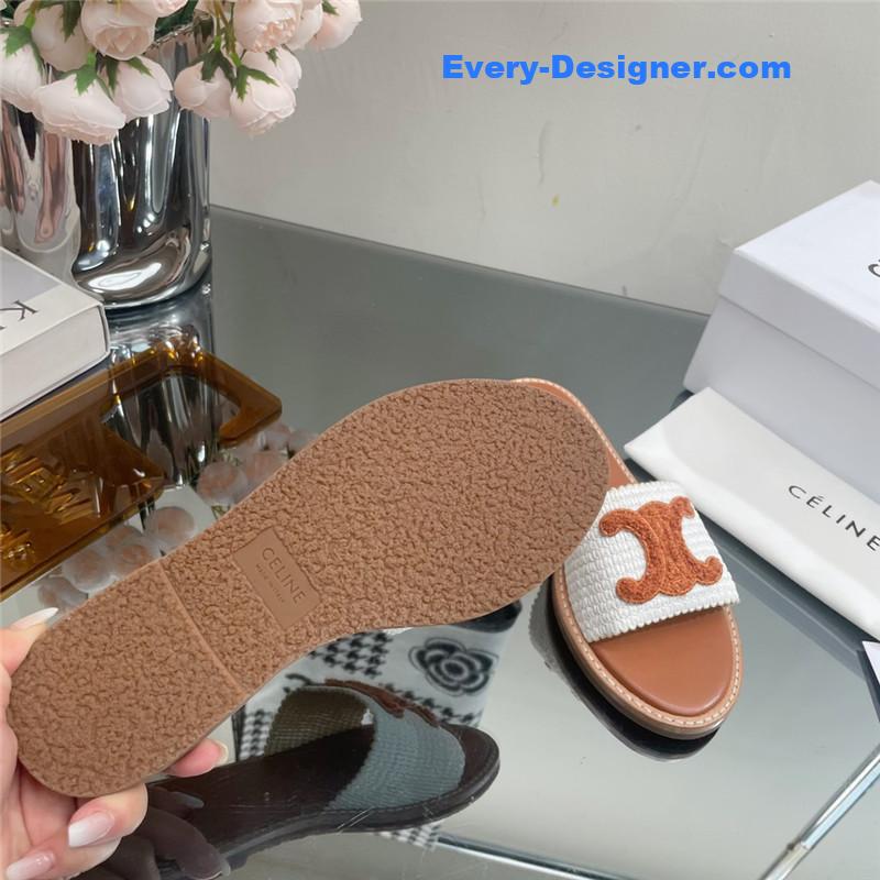 Ce1i*e new arc de triomphe retro roman slippers