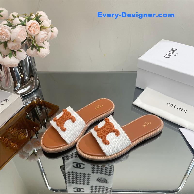 Ce1i*e new arc de triomphe retro roman slippers