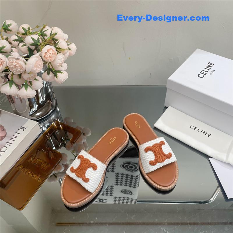 Ce1i*e new arc de triomphe retro roman slippers