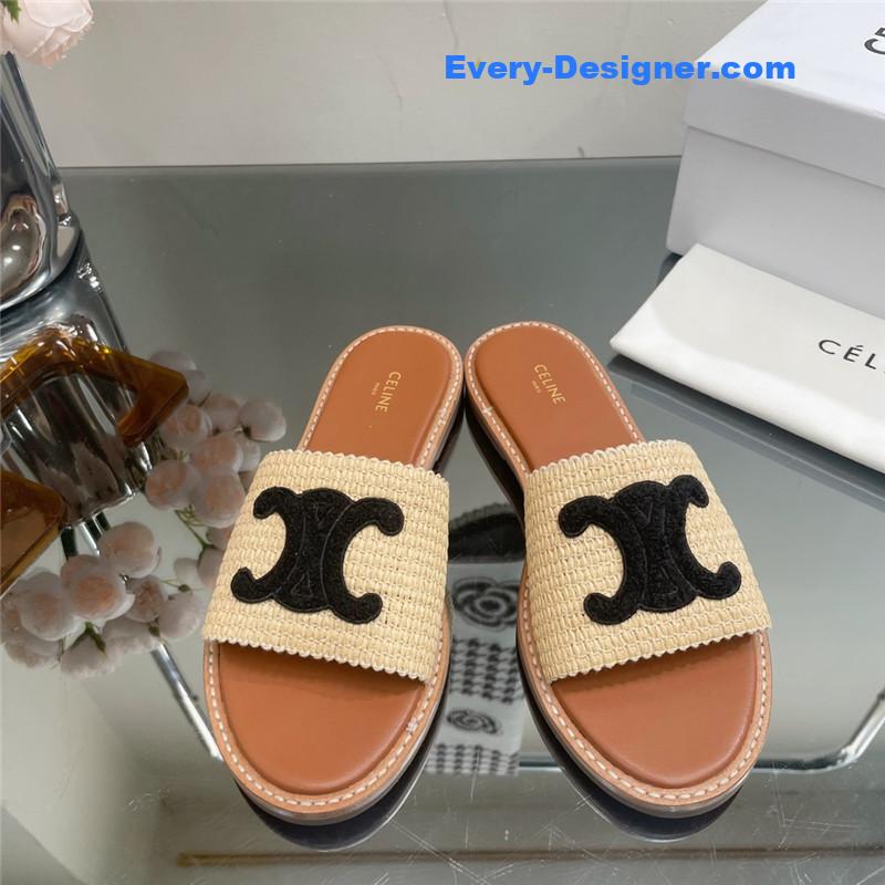 Ce1i*e new arc de triomphe retro roman slippers