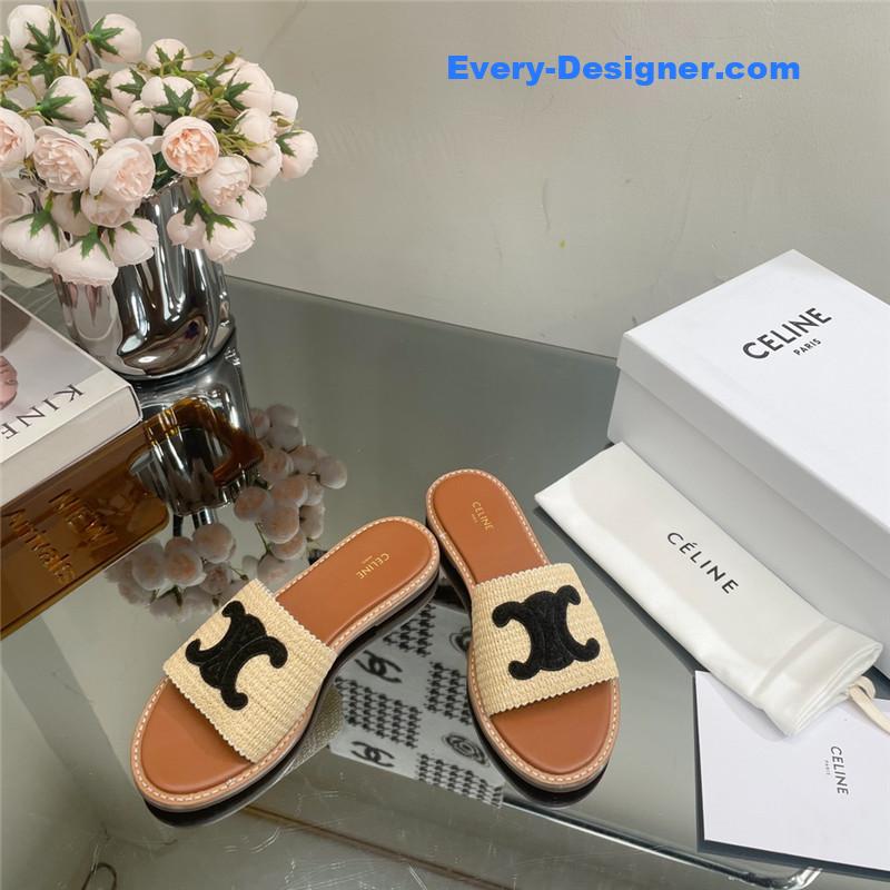 Ce1i*e new arc de triomphe retro roman slippers