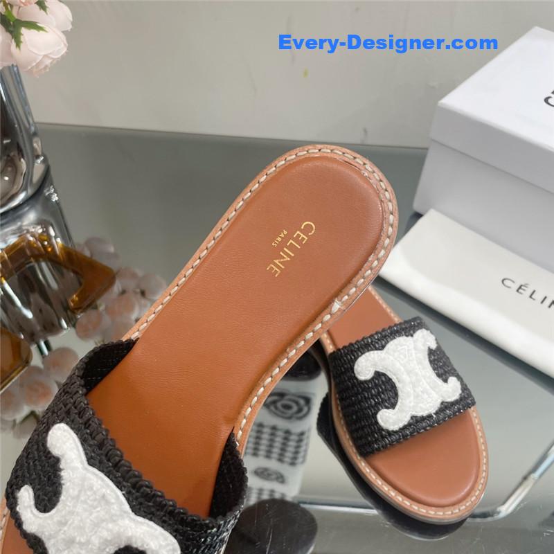 Ce1i*e new arc de triomphe retro roman slippers