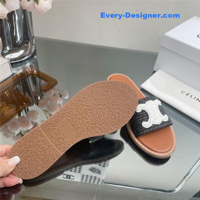 Ce1i*e new arc de triomphe retro roman slippers