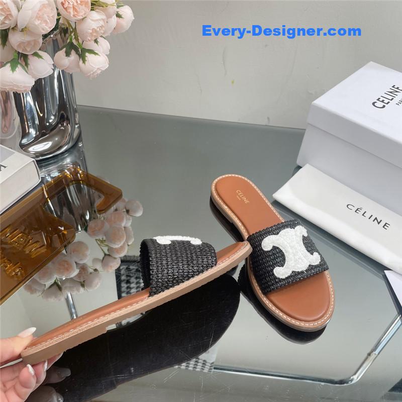 Ce1i*e new arc de triomphe retro roman slippers