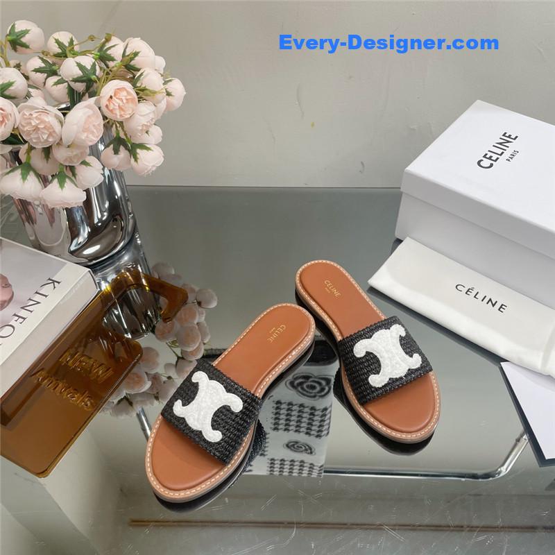 Ce1i*e new arc de triomphe retro roman slippers