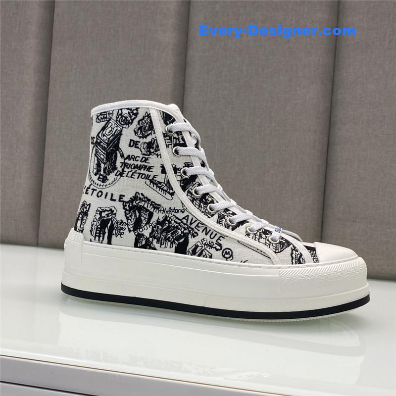 D10r couple models thick bottom strap high top casual shoes