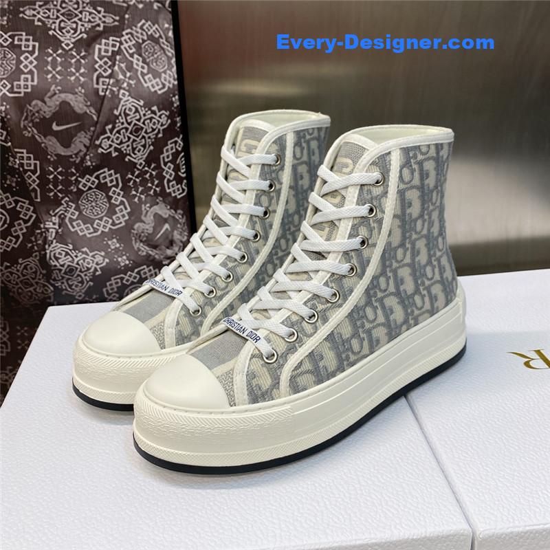D10r couple models thick bottom strap high top casual shoes