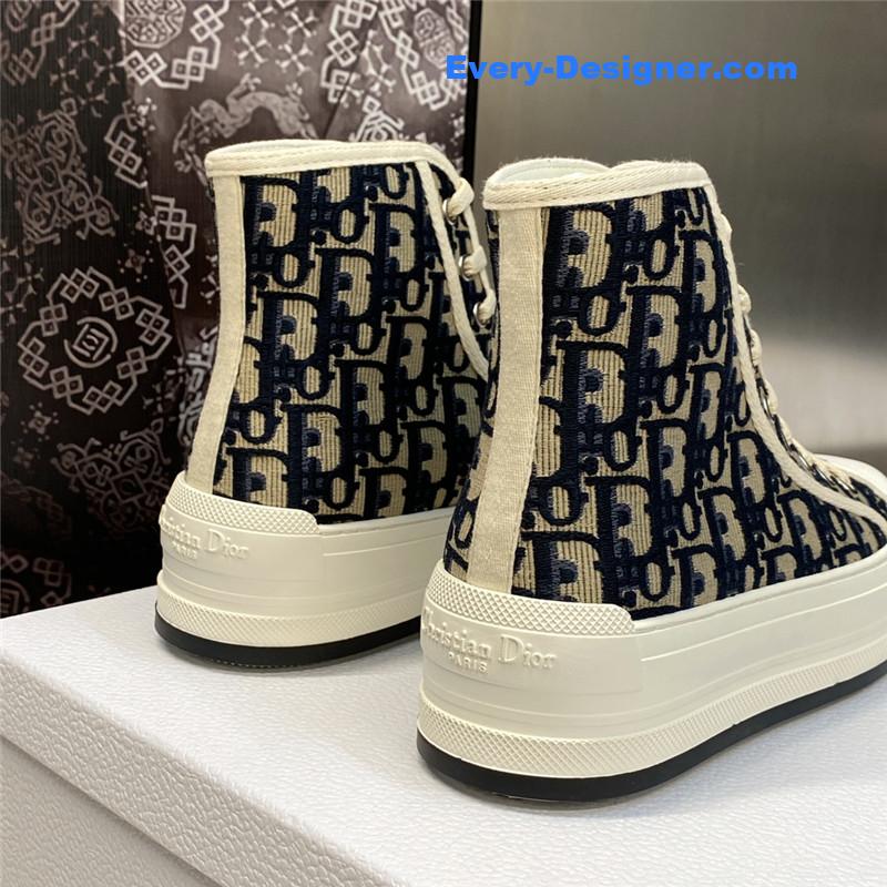 D10r couple models thick bottom strap high top casual shoes