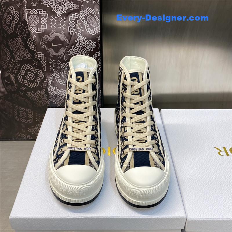 D10r couple models thick bottom strap high top casual shoes