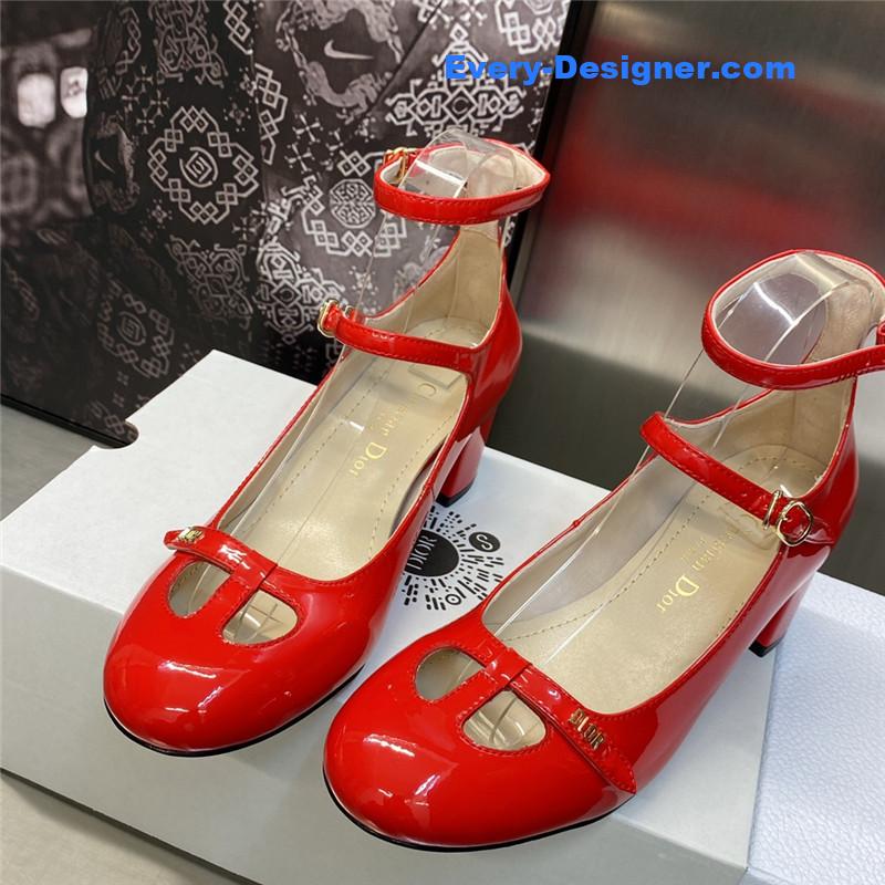 D10r retro roman style low heel doll women’s shoes