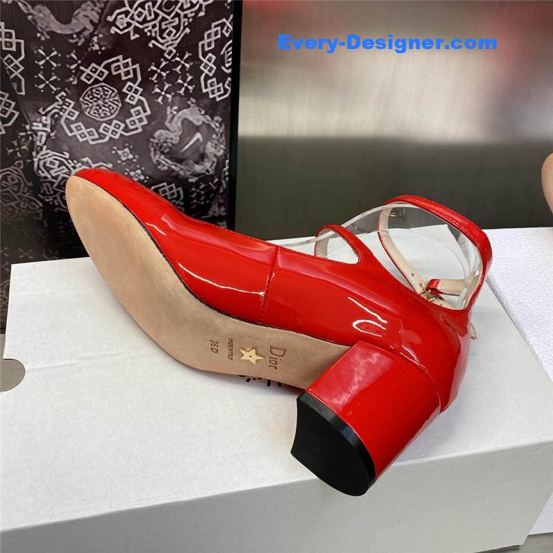 D10r retro roman style low heel doll women’s shoes