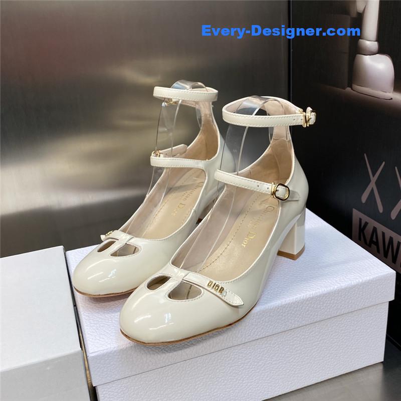 D10r retro roman style low heel doll women’s shoes