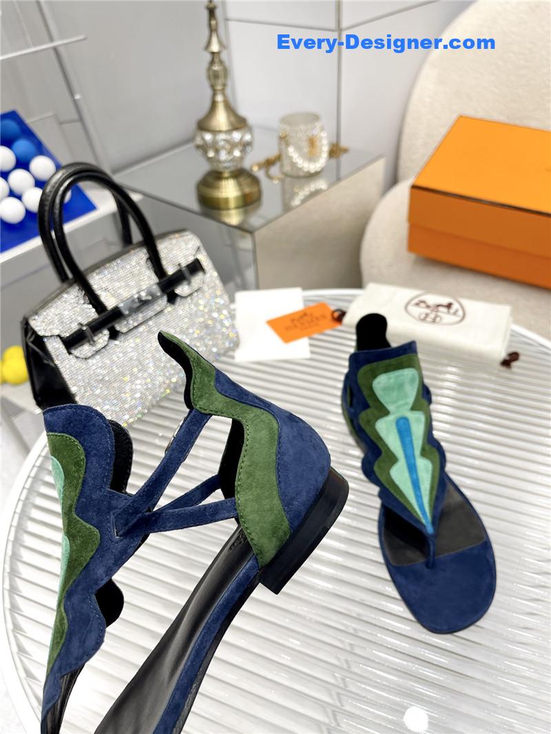 H**me5 color block sandals